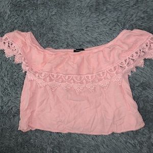 Ambience off the shoulders crop top